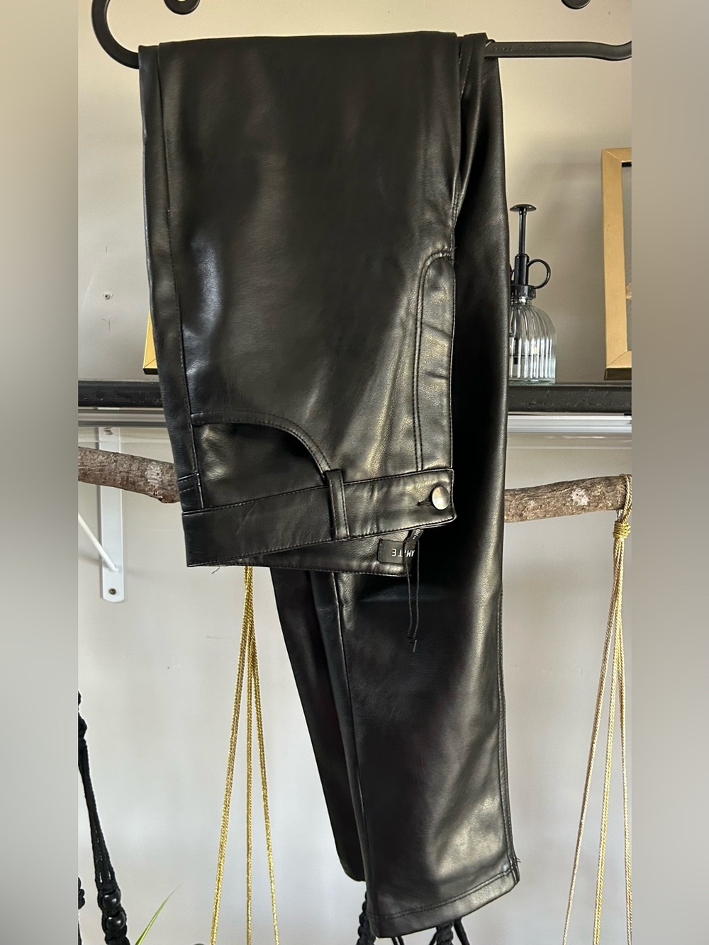 Dynamite Black Faux Leather Pants